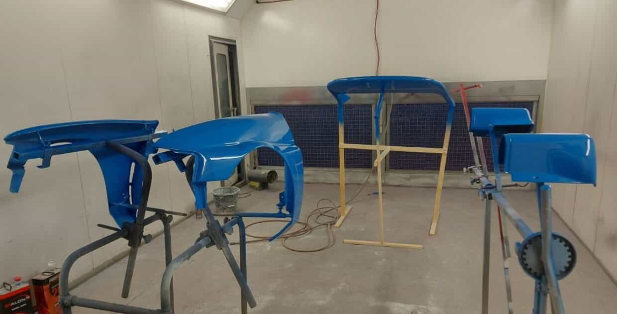 WRC Carbon Kevlar Front Wings Painted